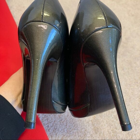 STUART Weitzman Patent Leather Pumps green Sz 6 - Picture 7 of 11